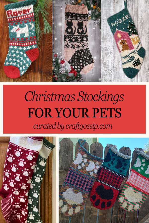 Christmas Stocking Knitting Patterns for Your Pets
