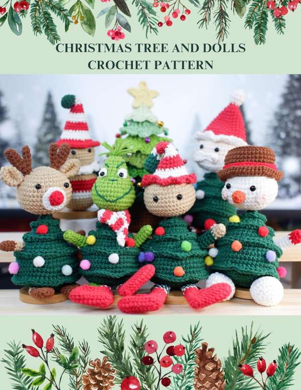 Book Review – Christmas Tree and Dolls Crochet Patterns