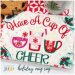 Holiday Mug Rug in the Hoop