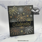 New Years Fireworks Pop Up Card